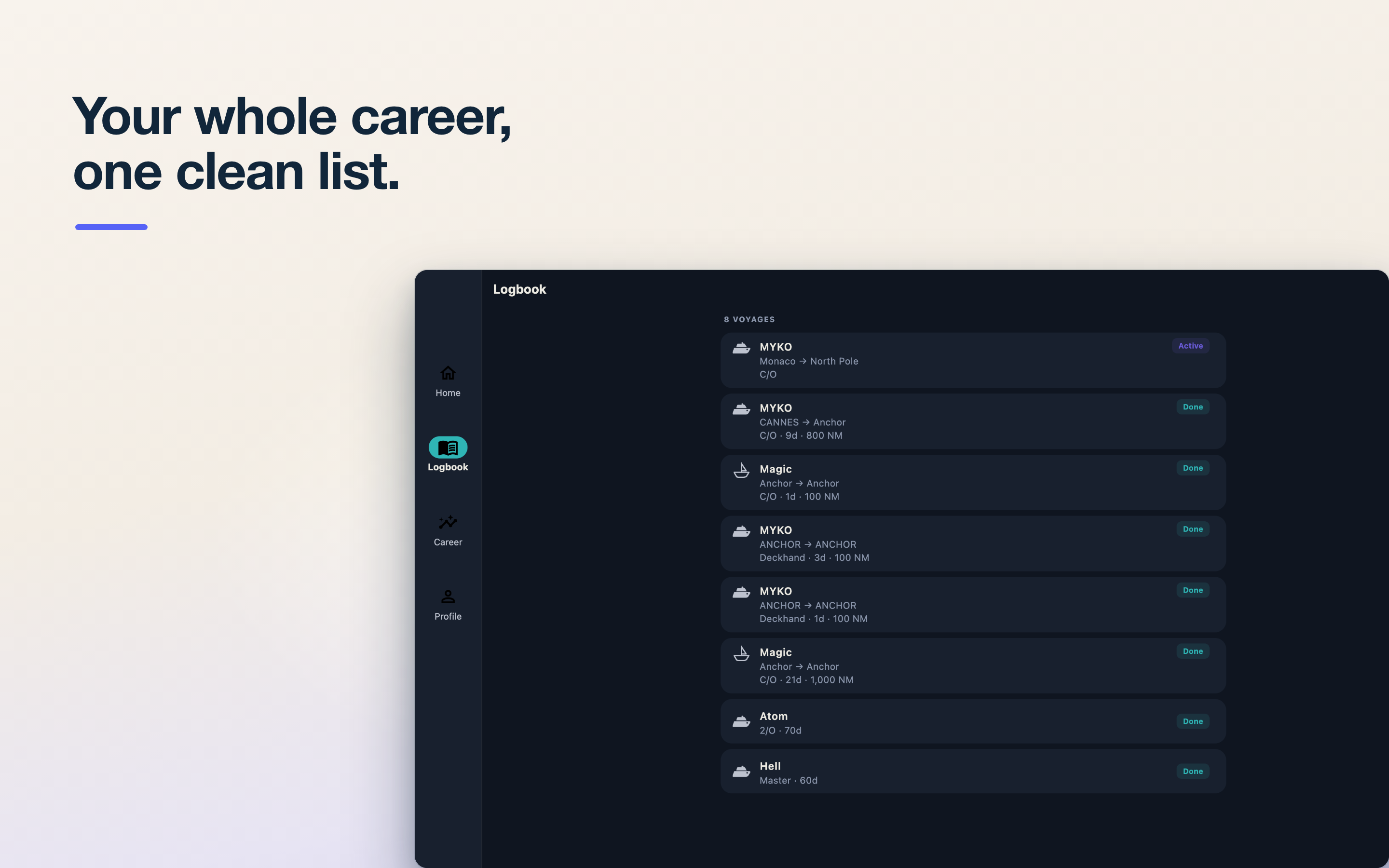 Bridgedeck Logbook screenshot 15