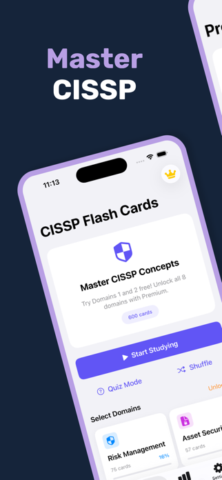 CISSP FlashCards Screenshot 1 of 8