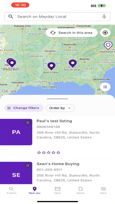 Screenshot 2 of Mayday Local App