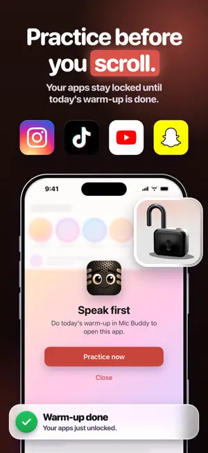 MicBuddy: Speech Coach screenshot 1