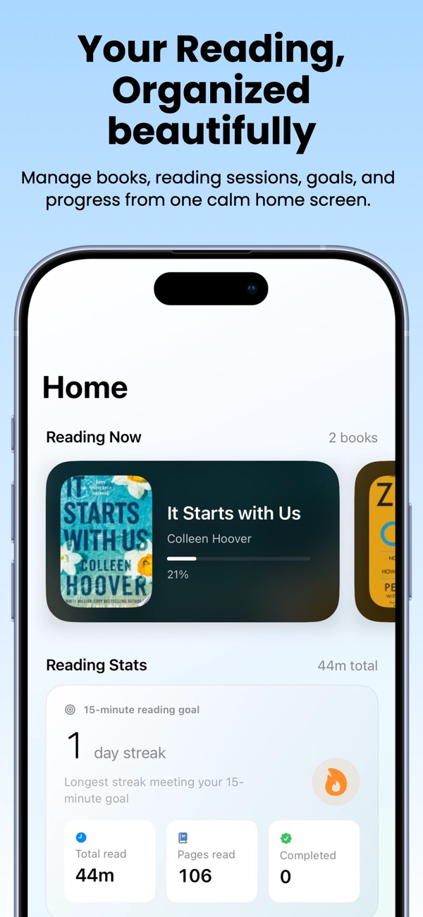 Oren: Reading & Book Tracker screenshot 1