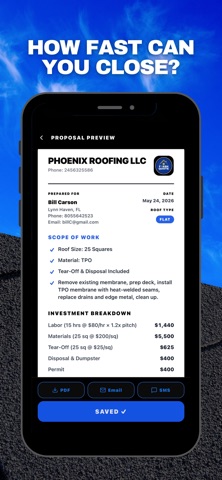 Flash Quote Roofing Screenshot 1 of 8
