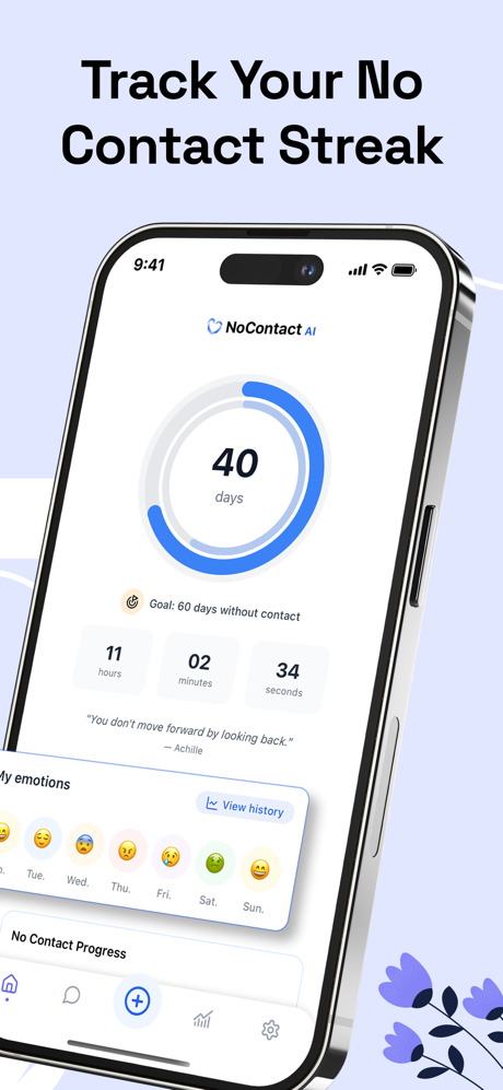 No Contact Tracker: Breakup AI screenshot 2