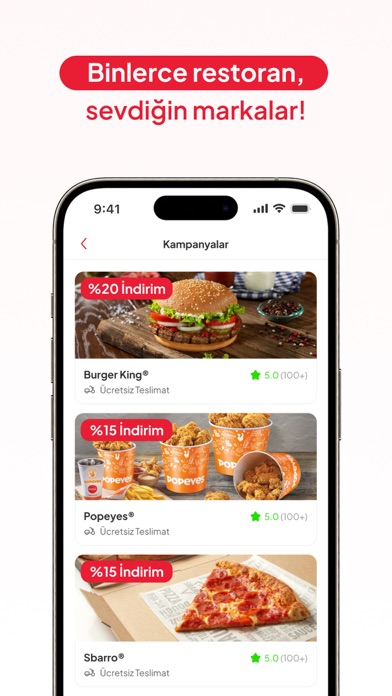 Screenshot #2 pour Tıkla Gelsin® - Yemek Siparişi