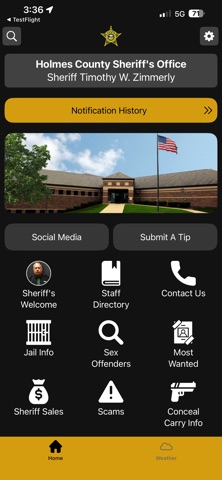 Holmes County Sheriff, Ohio Screenshot 1 of 3