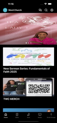 We Are The Word Church app screenshot