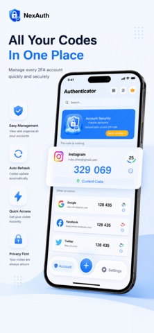 Authenticator App - NexAuth Screenshot 2 of 5