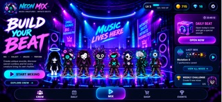 Neon Mix: Music Beat Game screenshot 2