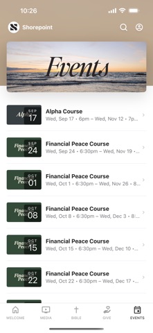 Shorepoint Church app screenshot 3