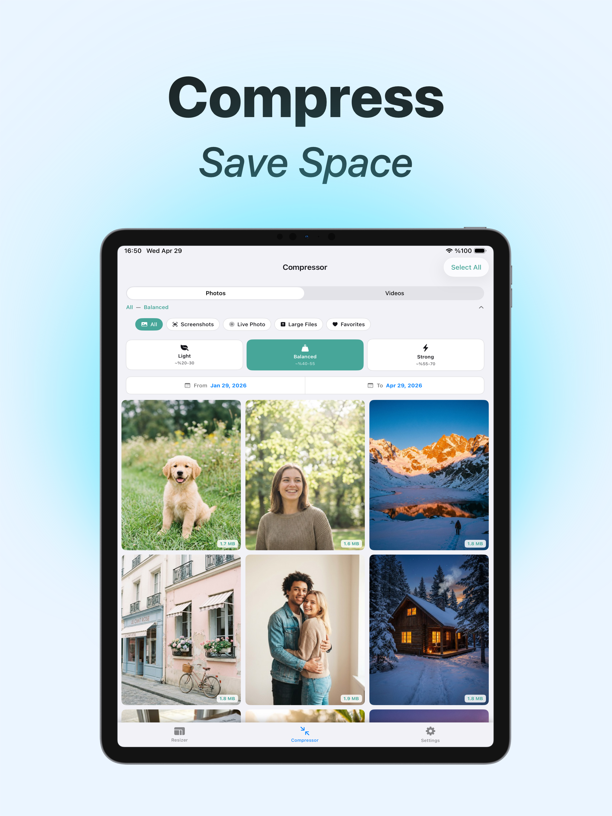 Image Size & Video Compressor