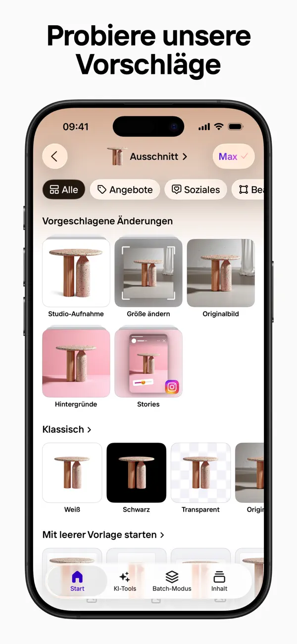 Photoroom: KI Foto Editor iPhone App Screenshot 10 – Foto & Video