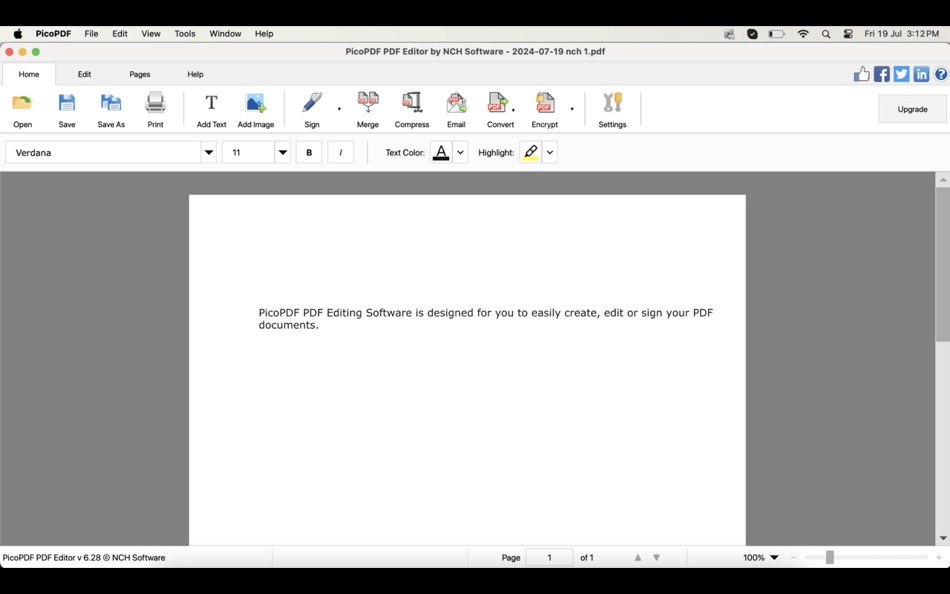 #3. PicoPDF PDF Editor (macOS) 由: NCH Software