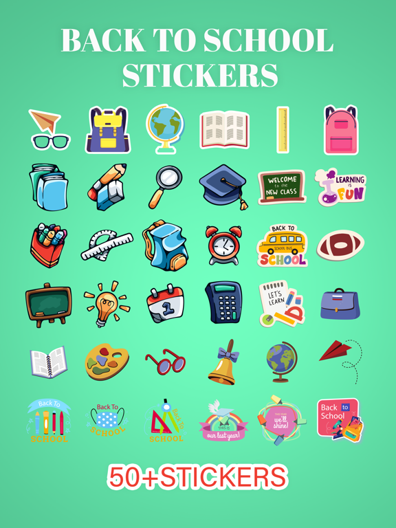 Screenshot #4 pour Back to School Stickers!