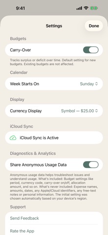 Wren – Daily Expense Tracker iPhone screenshot