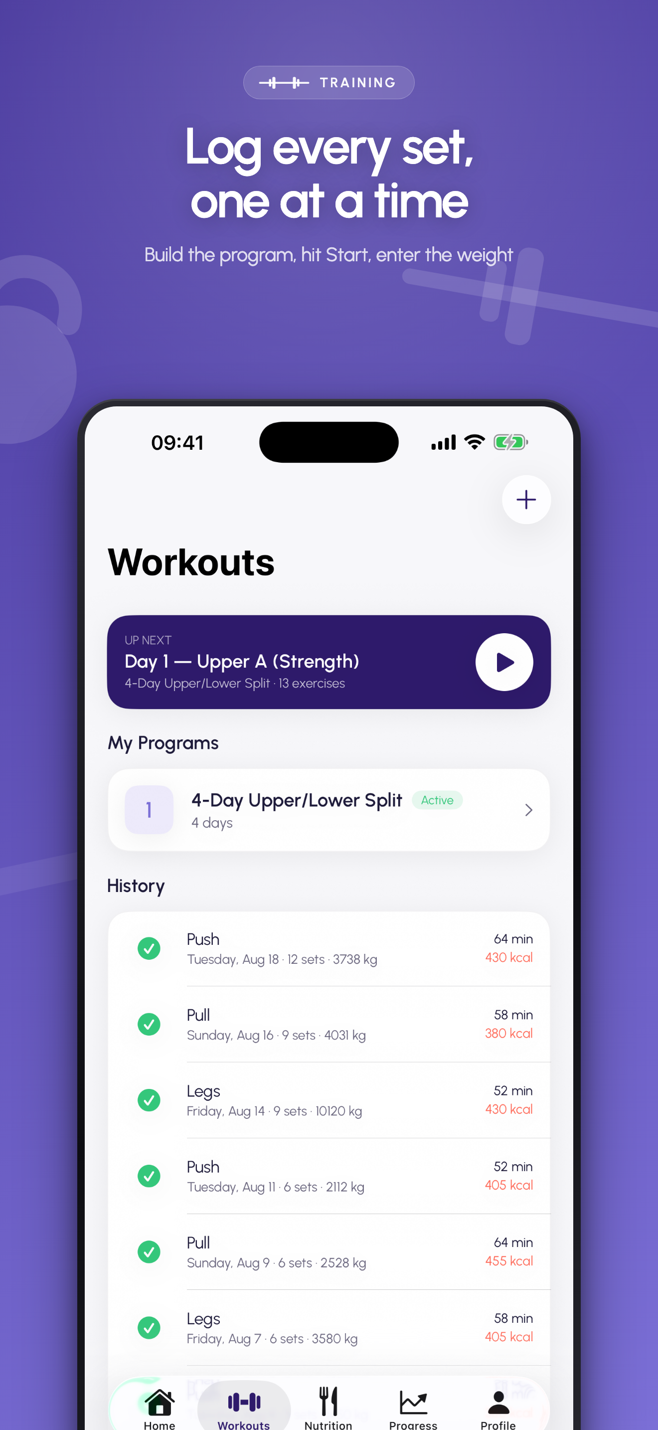 FitLog: Workout & Calories screenshot 4