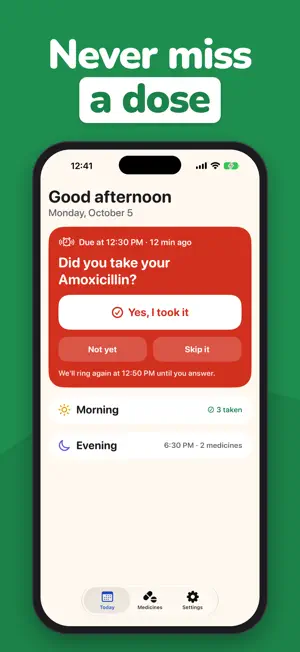 Doser: Pill Reminder & Alarm screenshot 1