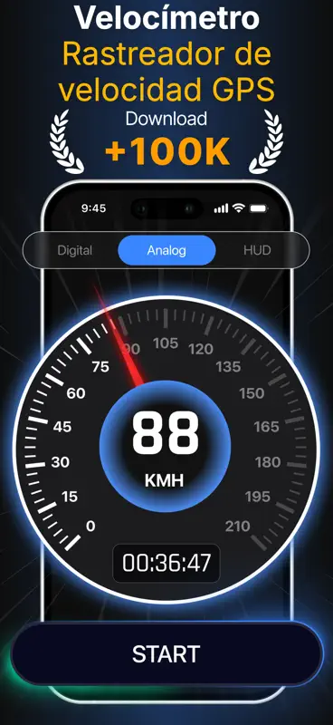 Velocímetro Gps Speed Tracker screenshot 1 of 5