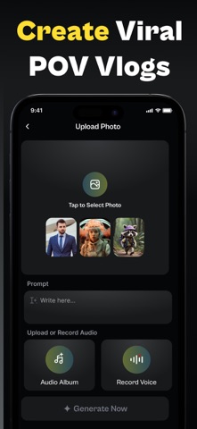AI Vlog Video Maker: POV Vlogs iPhone screenshot