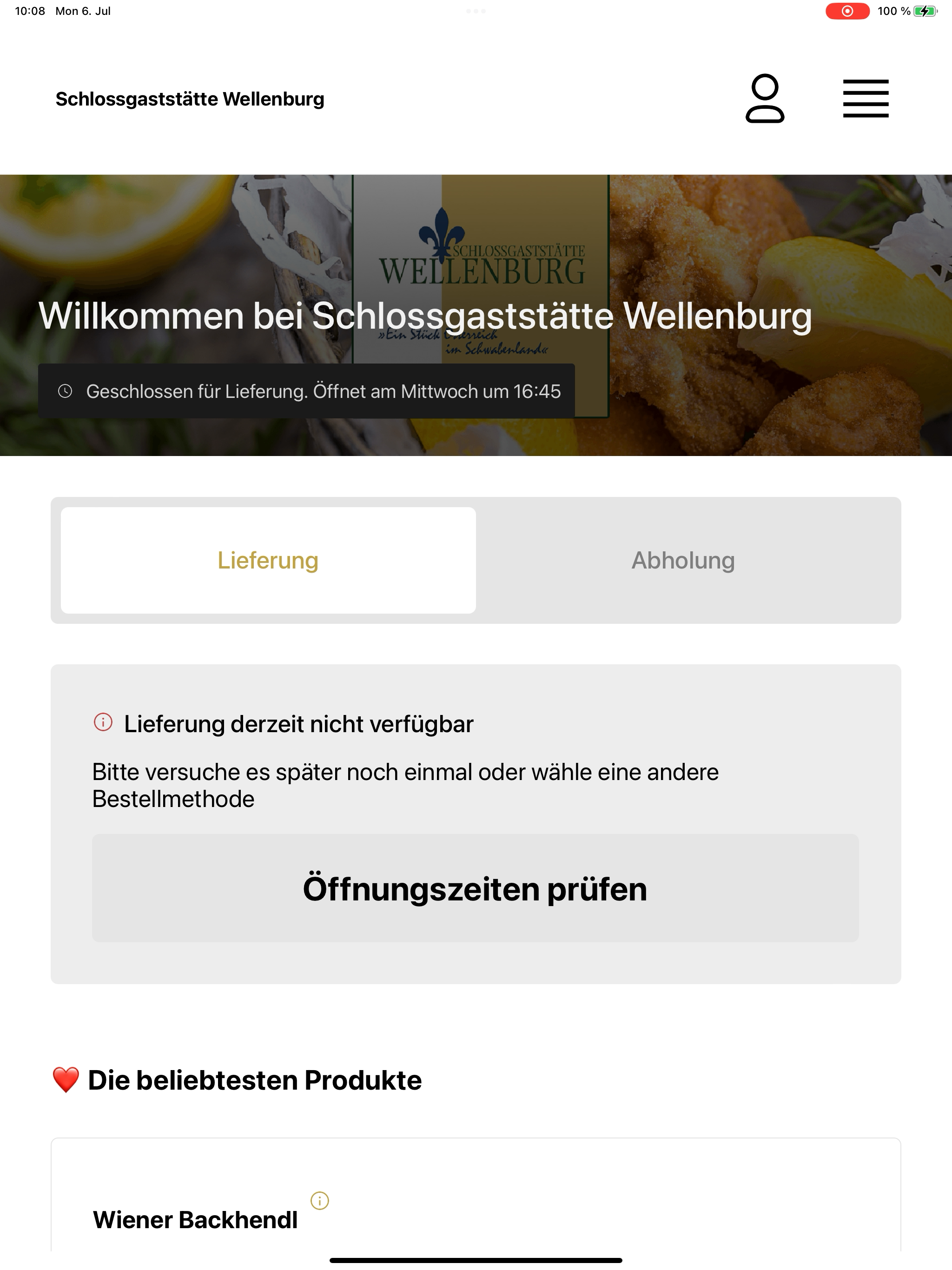 Schlossgaststätte Wellenburg screenshot 8