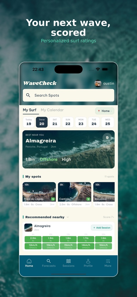 WaveCheck - Surf Forecast - Weather App | MWM