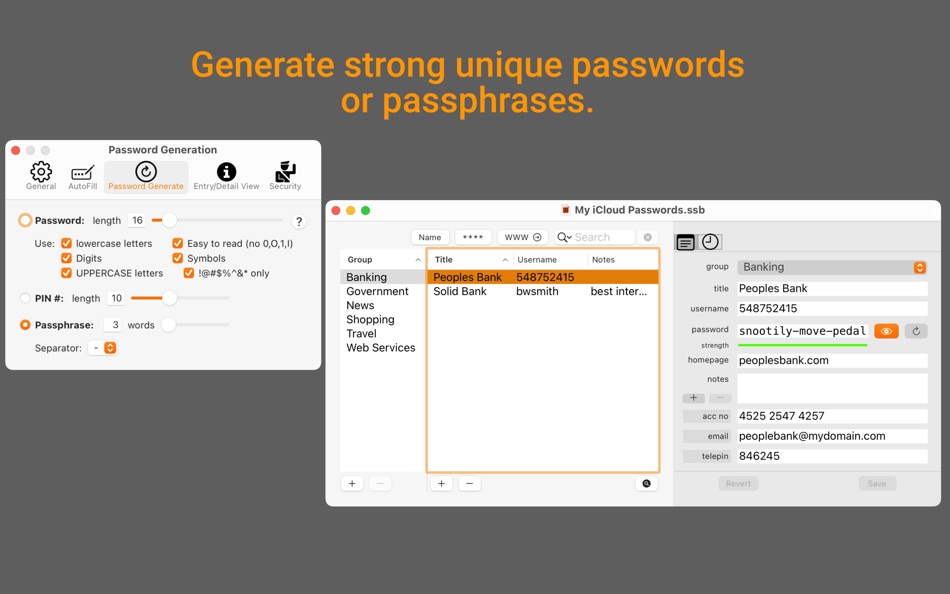 #2. SamuraiSafe: Password Manager (macOS) 由: Michael Rourke