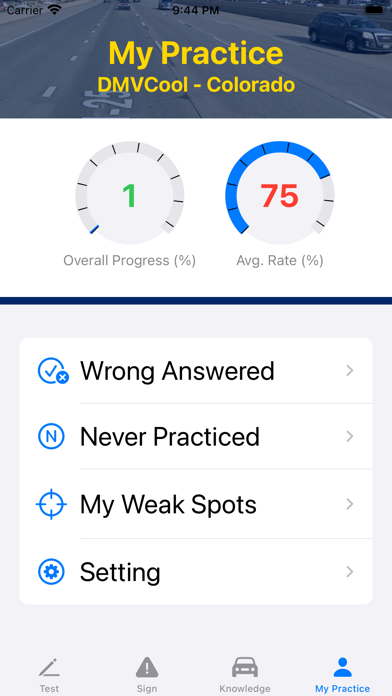 Colorado Driving Test -DMVCool Screenshot
