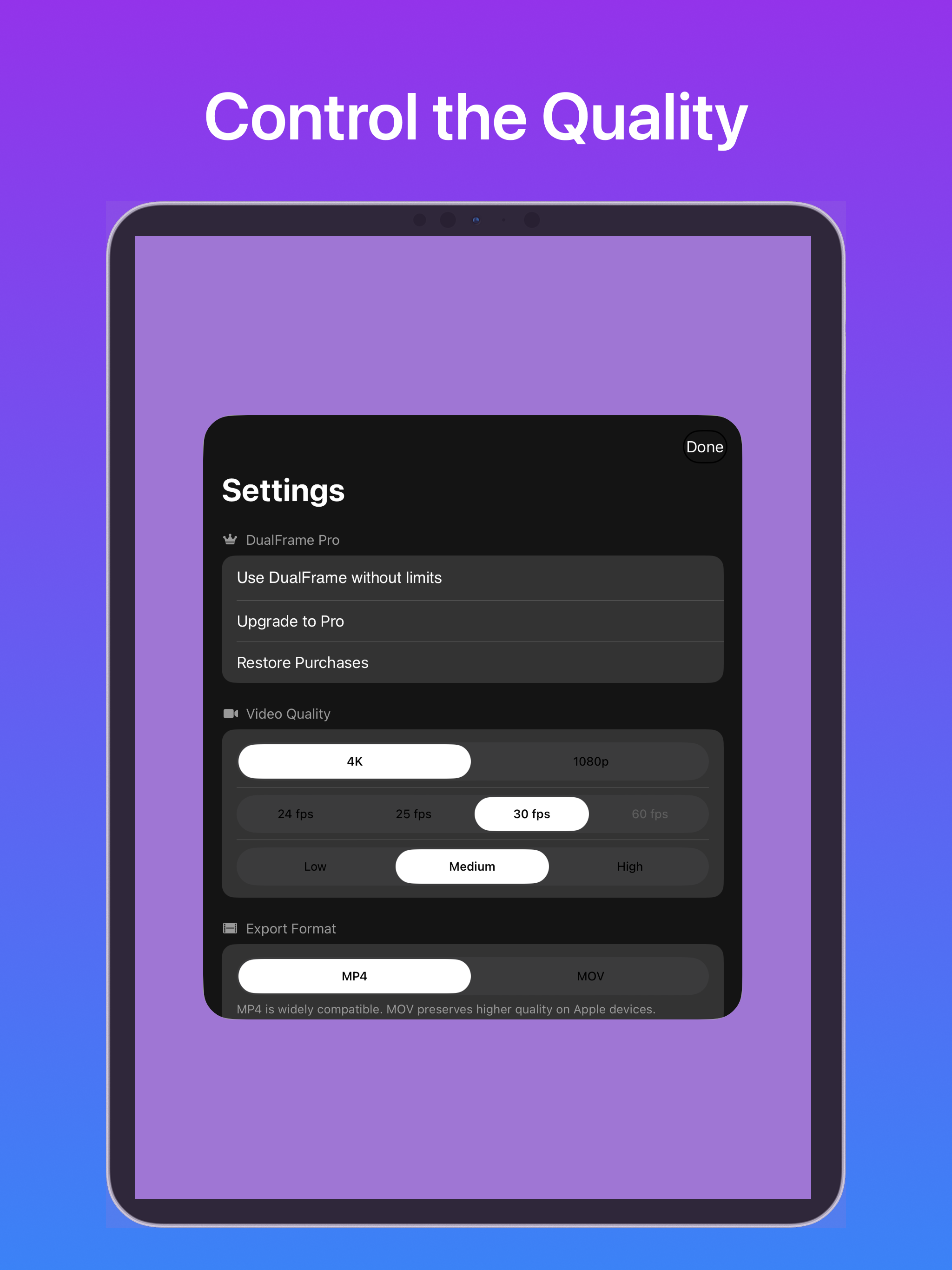 DualFrame: Dual Video Recorder screenshot 8