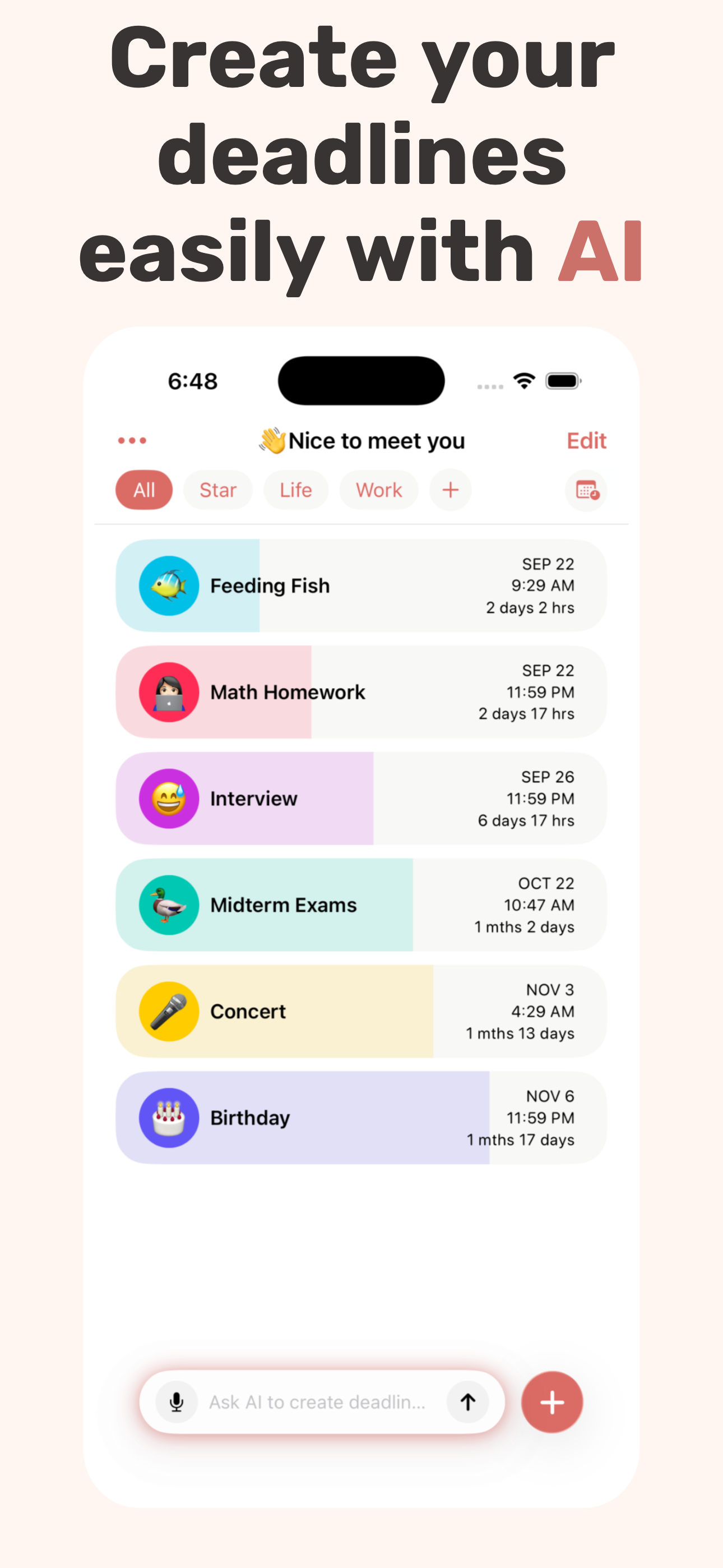 Deadline Dash - AI ToDo, Goals