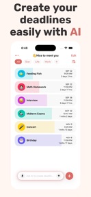 Deadline Dash - AI ToDo, Goals screenshot