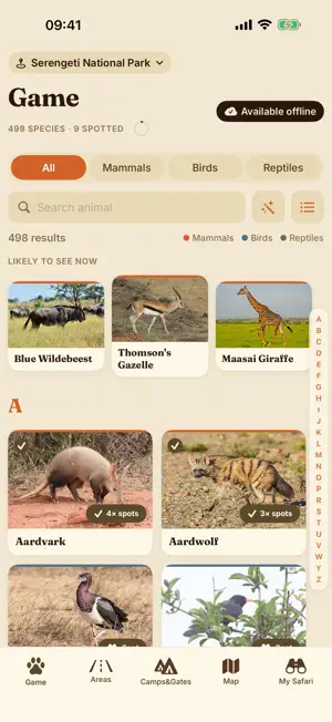 Serengeti Safari: Map & Guide screenshot 2