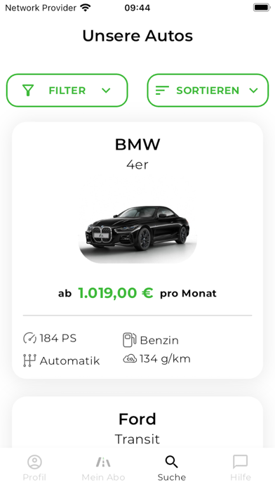 ViveLaCar Auto-Abo Screenshot