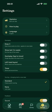 Solitaire Puzzle – Klondike iPhone screenshot