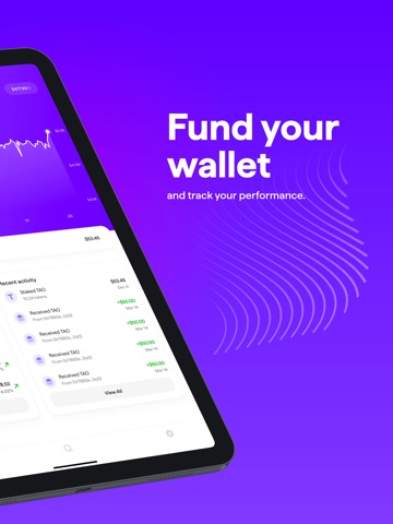 TAO.com: Bittensor wallet iPad screenshot