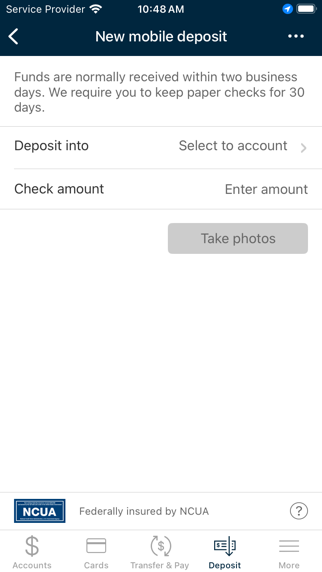 705 FEDERAL CREDIT UNION Screenshot