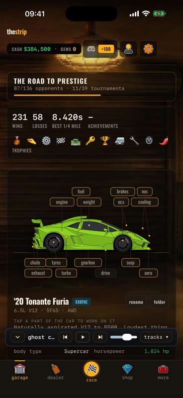 the strip - drag racing game screenshot 1