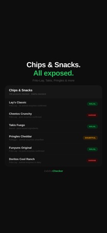 ZabihaCheck screenshot