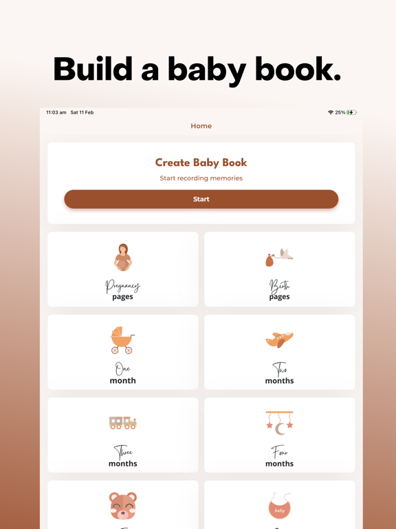 Baby Book: Dujourbaby iPad screenshot 1 - Lifestyle app