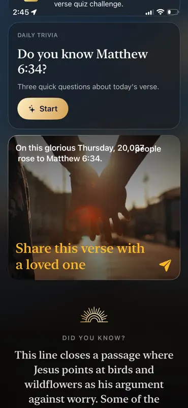 Rise in Grace: Bible Alarm screenshot 5 of 6