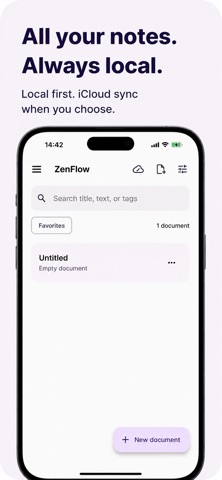 ZenFlow AI Markdown iPhone screenshot