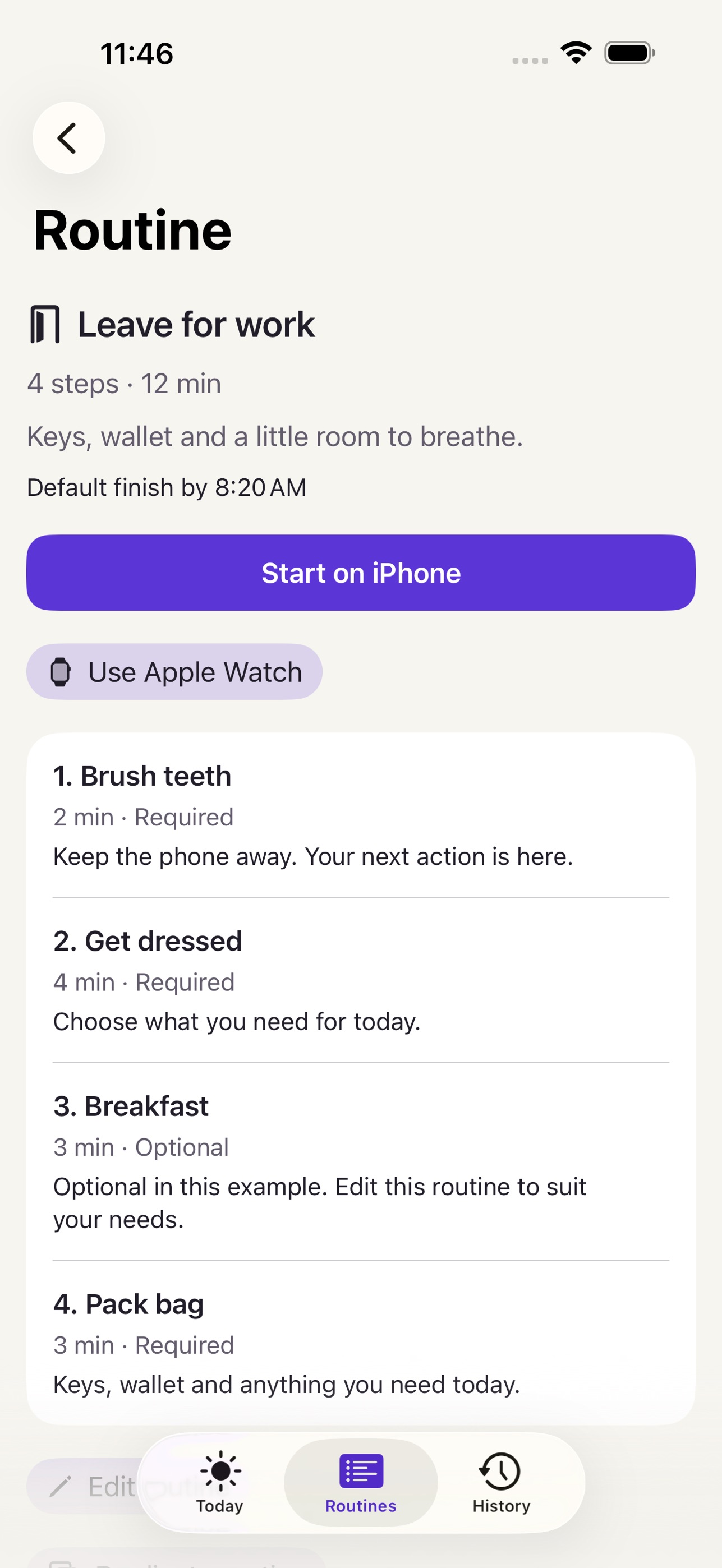 Screenshot 3 of NextStep: Routine Timer
