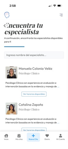 Psicologa screenshot