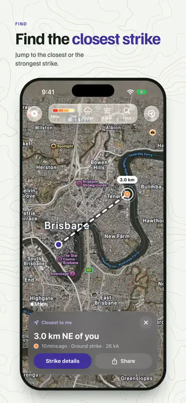 Lightning Tracker: Live Map screenshot 3 of 8