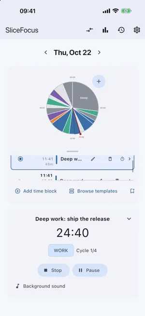 SliceFocus screenshot 2