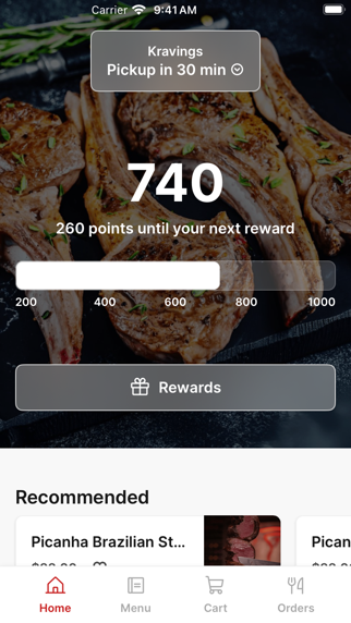 Kravings To Go iPhone screenshot 1 - Food & Drink app