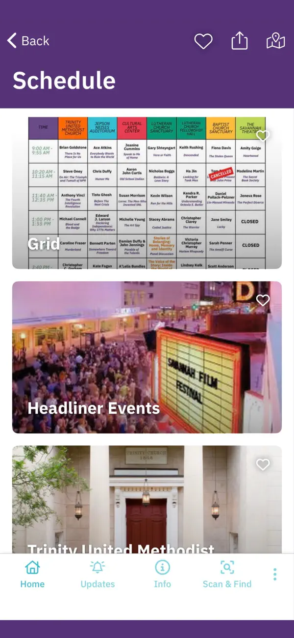 Screenshot #1 pour Savannah Book Festival