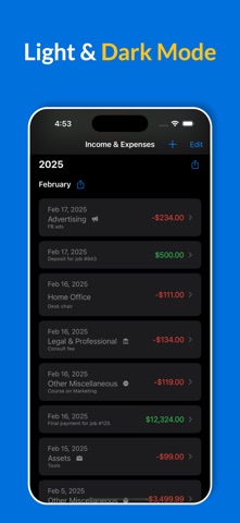 Simple Income Expense Log App screenshot
