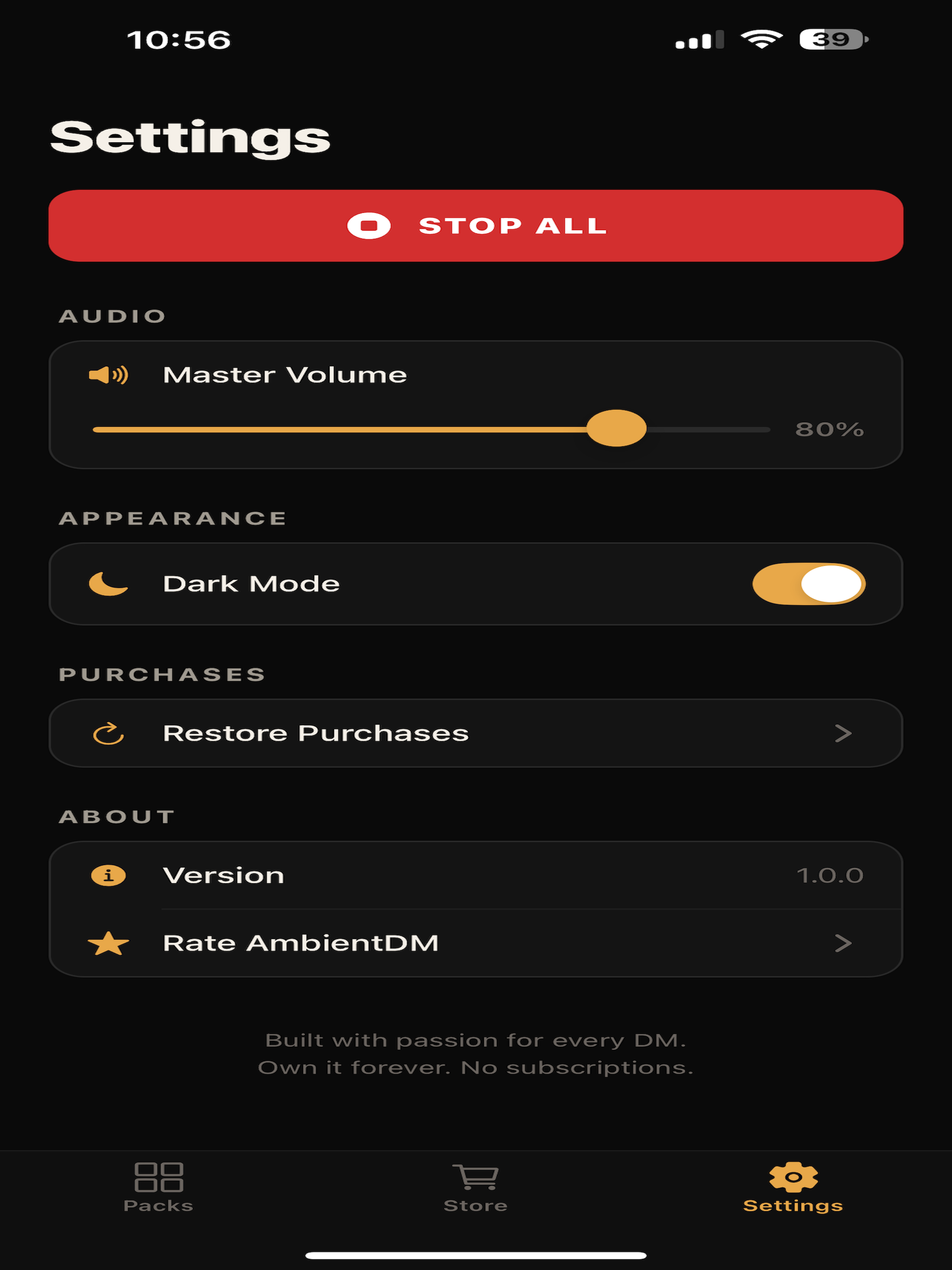 AmbientDM - Soundboard for DMs