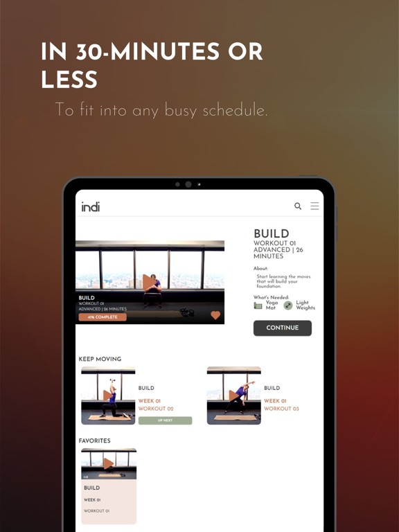 Screenshot #6 pour Indi - Workout with Experts