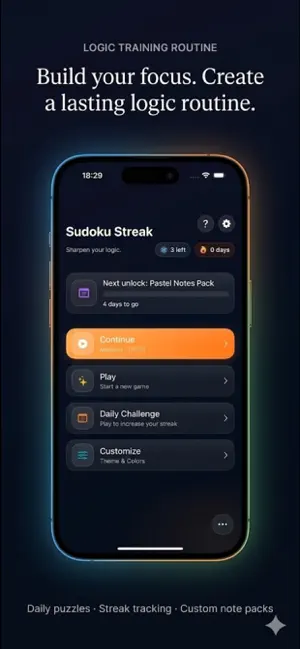 Sudoku Streak - Daily Puzzles screenshot 1