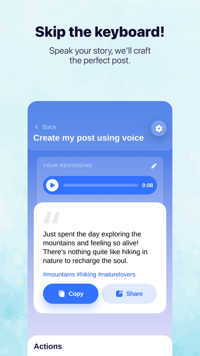 PostPro: AI Generated Posts Screenshot